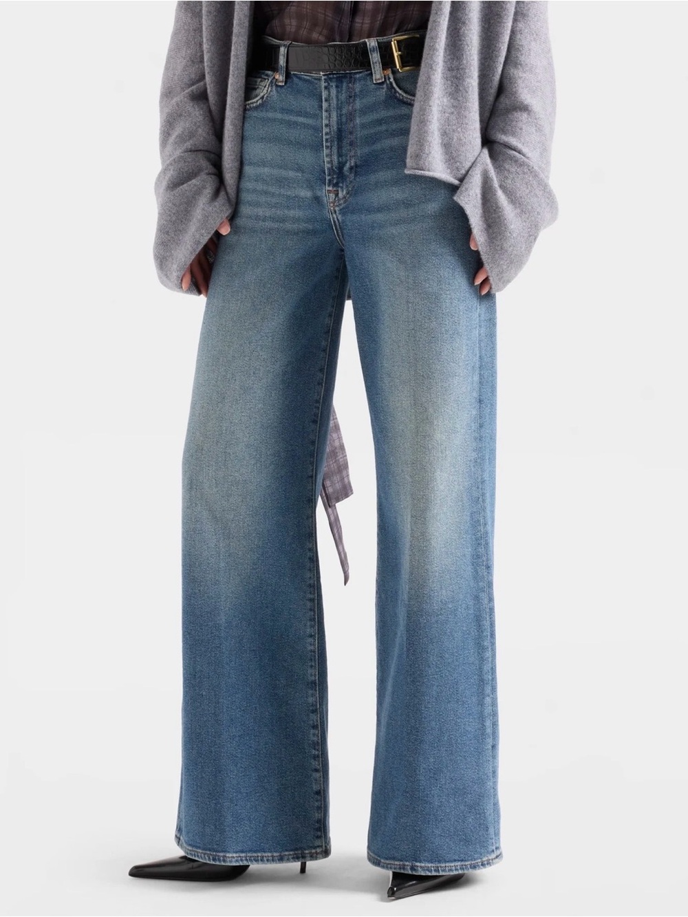 PETITE ULTRA HIGH RISE JO in Luxe Vintage - Sea Level - size 28